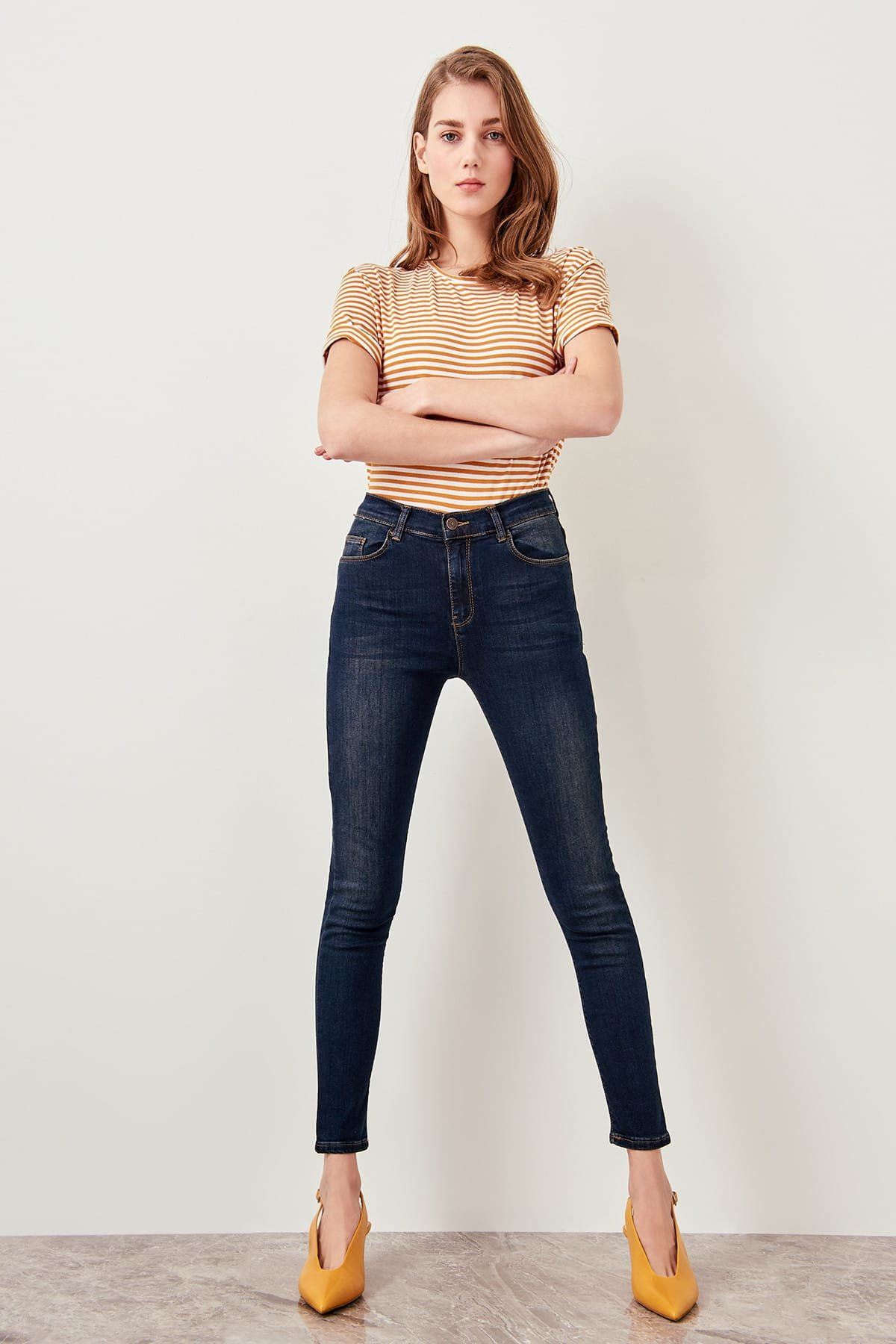 Yüksek Bel Skinny Jeans