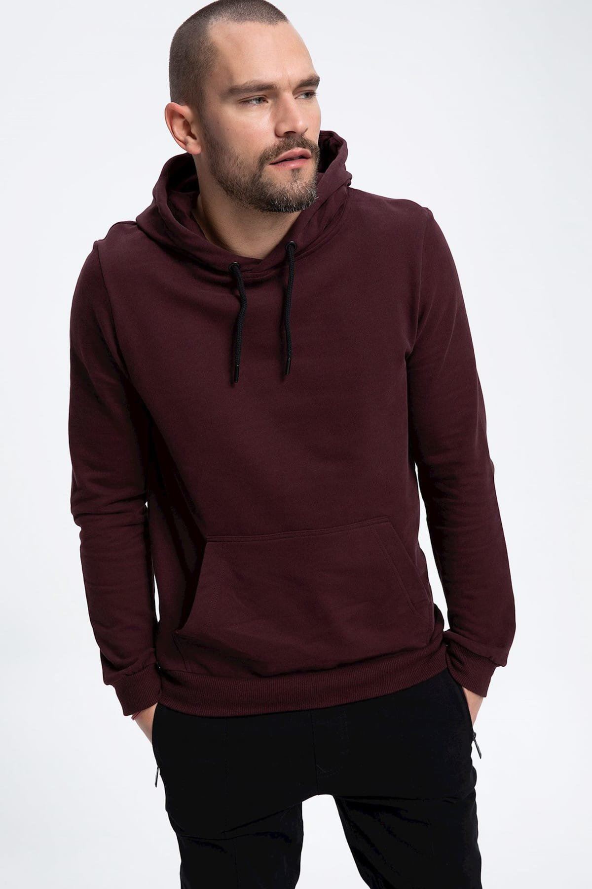 Kapüşonlu Basic Sweatshirt